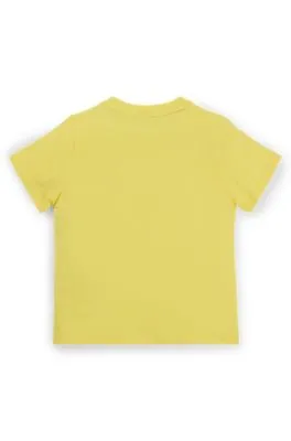 Camiseta para niños en punto de algodón con logo grabado