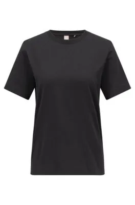 Camiseta relaxed fit en punto de algodón