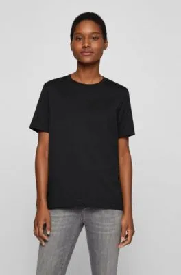 Camiseta relaxed fit en punto de algodón