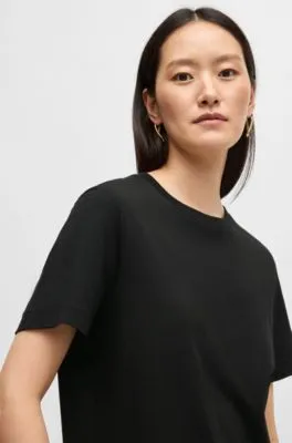 Camiseta relaxed fit en punto de algodón