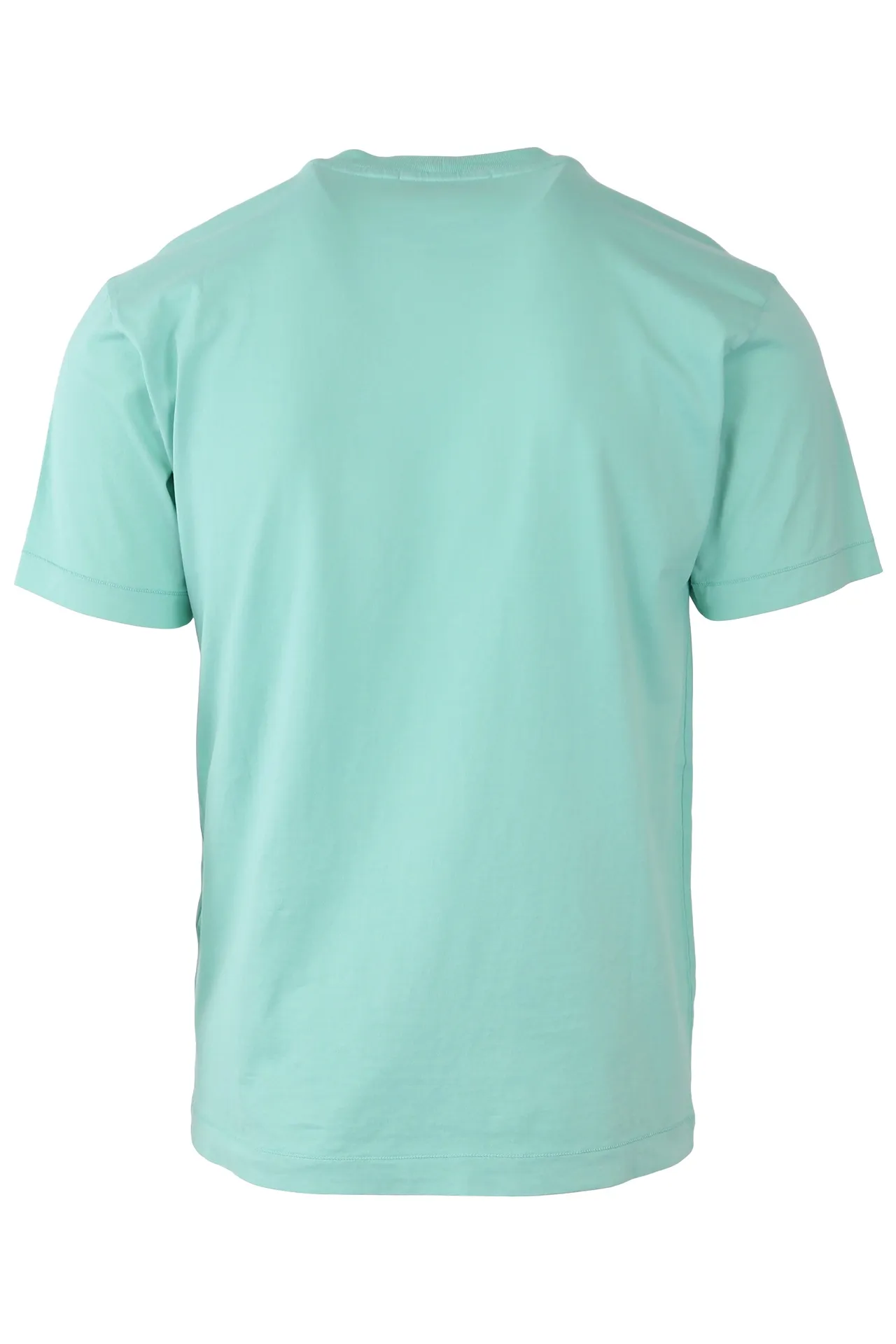 Camiseta Stone Island color menta con logo parche