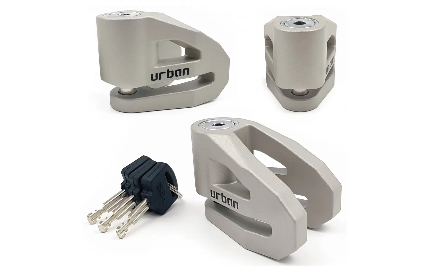 Candado Moto Urban Alarm Disk UR2D Disk lock Ø 10 Titanium |UR208T|