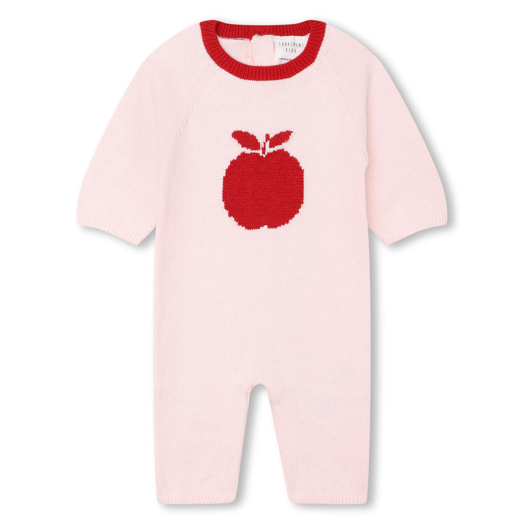CARREMENT BEAU Mono de punto con manzana