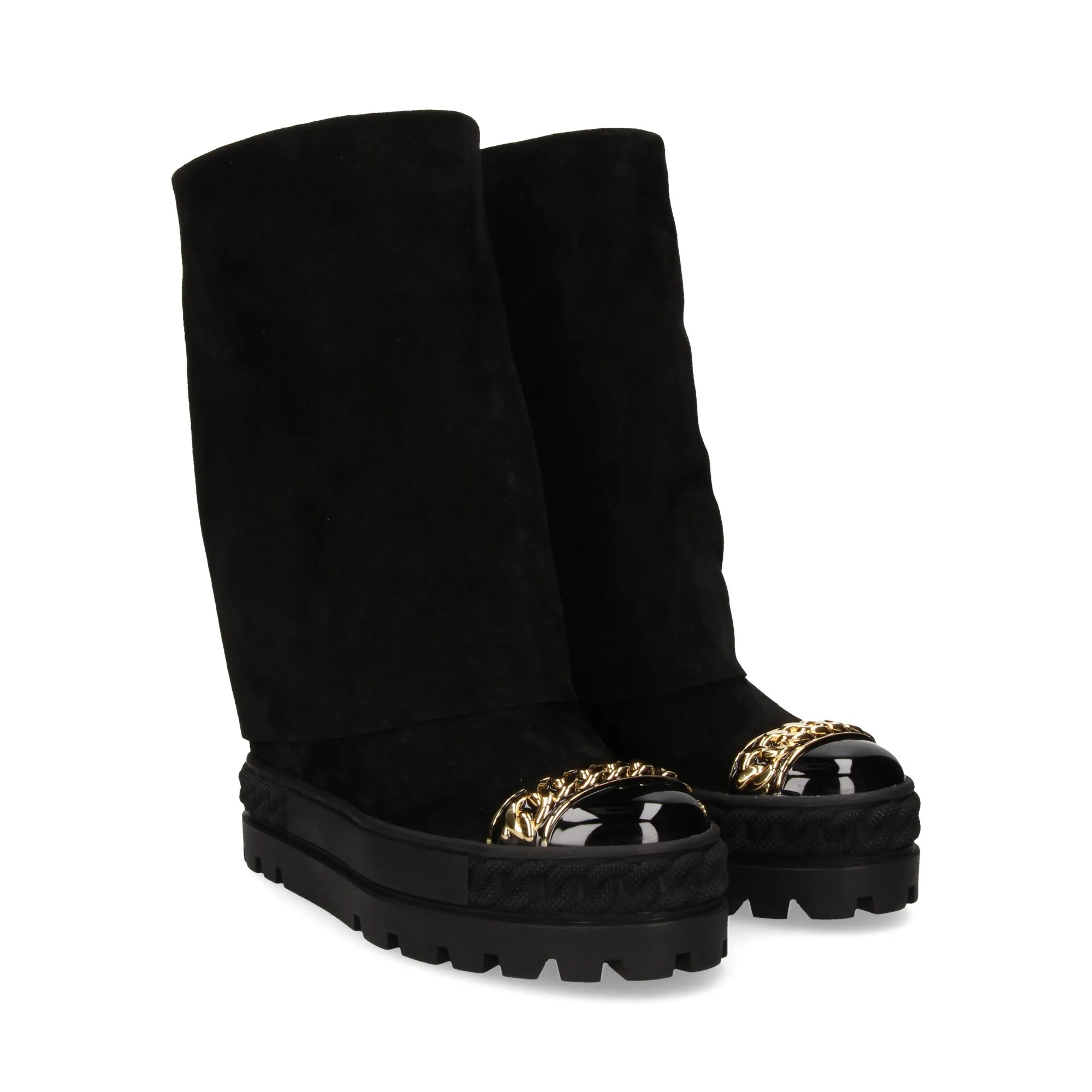 CASADEI Botas planas de Mujer NEGRO