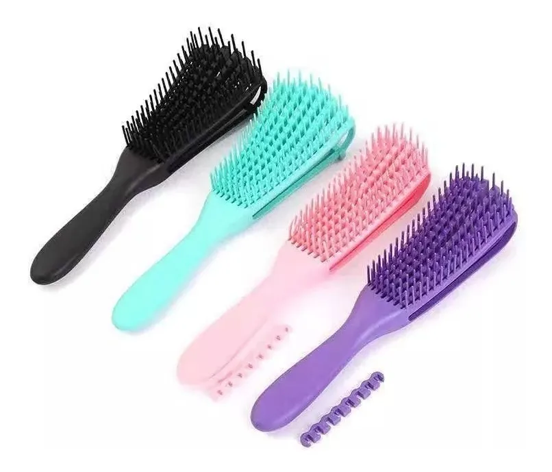 Cepillo Cabello Rizado Ondulado Desenredante Pelo Afro
