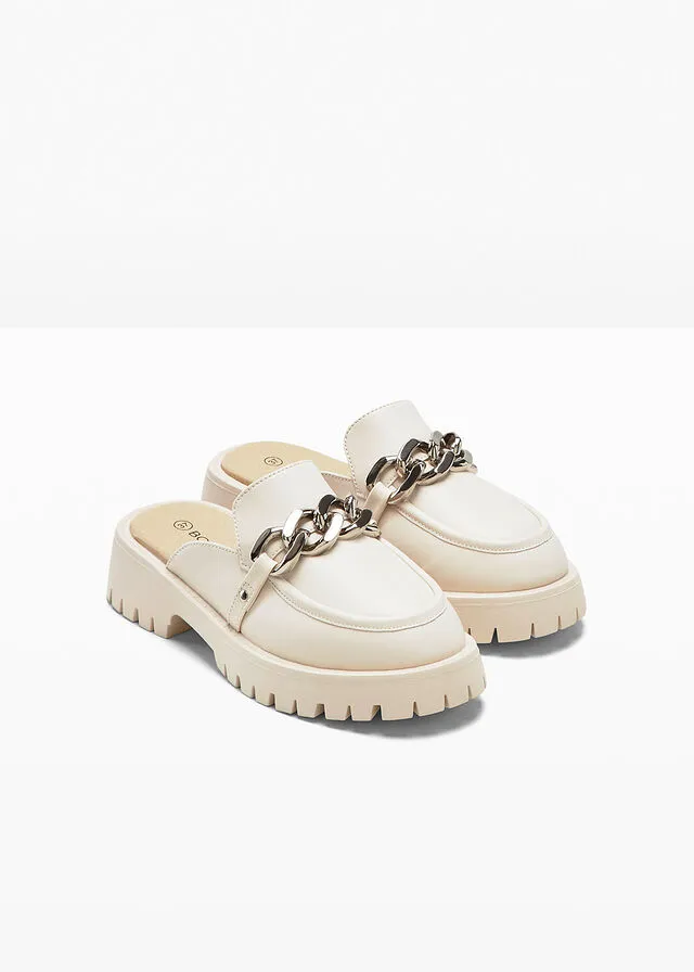 Chancletas marfil
