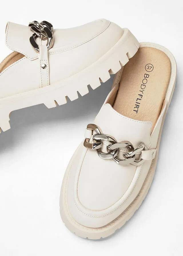 Chancletas marfil