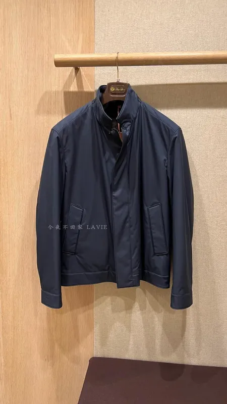 Chaquetas para hombres primavera y otoño ocio marino azul lobel castor de castor de cabello forrado chaqueta de piana