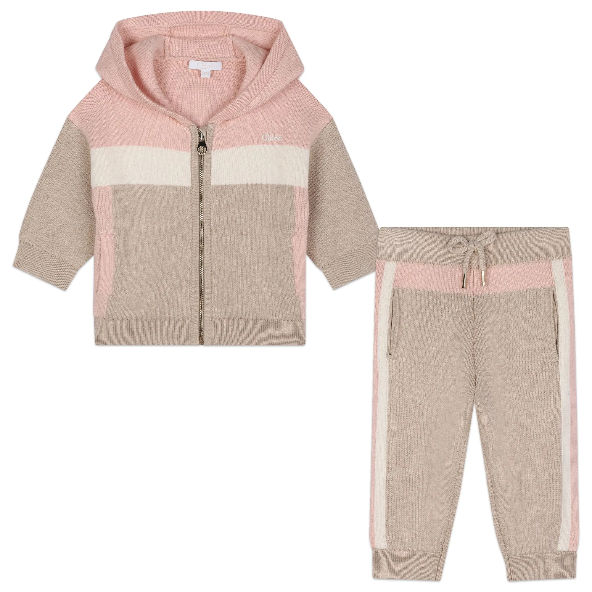 CHLOE Conjunto tricolor de punto