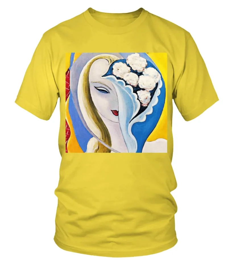 COVER099YL. DEREK AND THE DOMINOS, 'LAYLA AND OTHER ASSORTED LOVE SONGS' (2) CAMISETA CUELLO REDONDO UNISEX