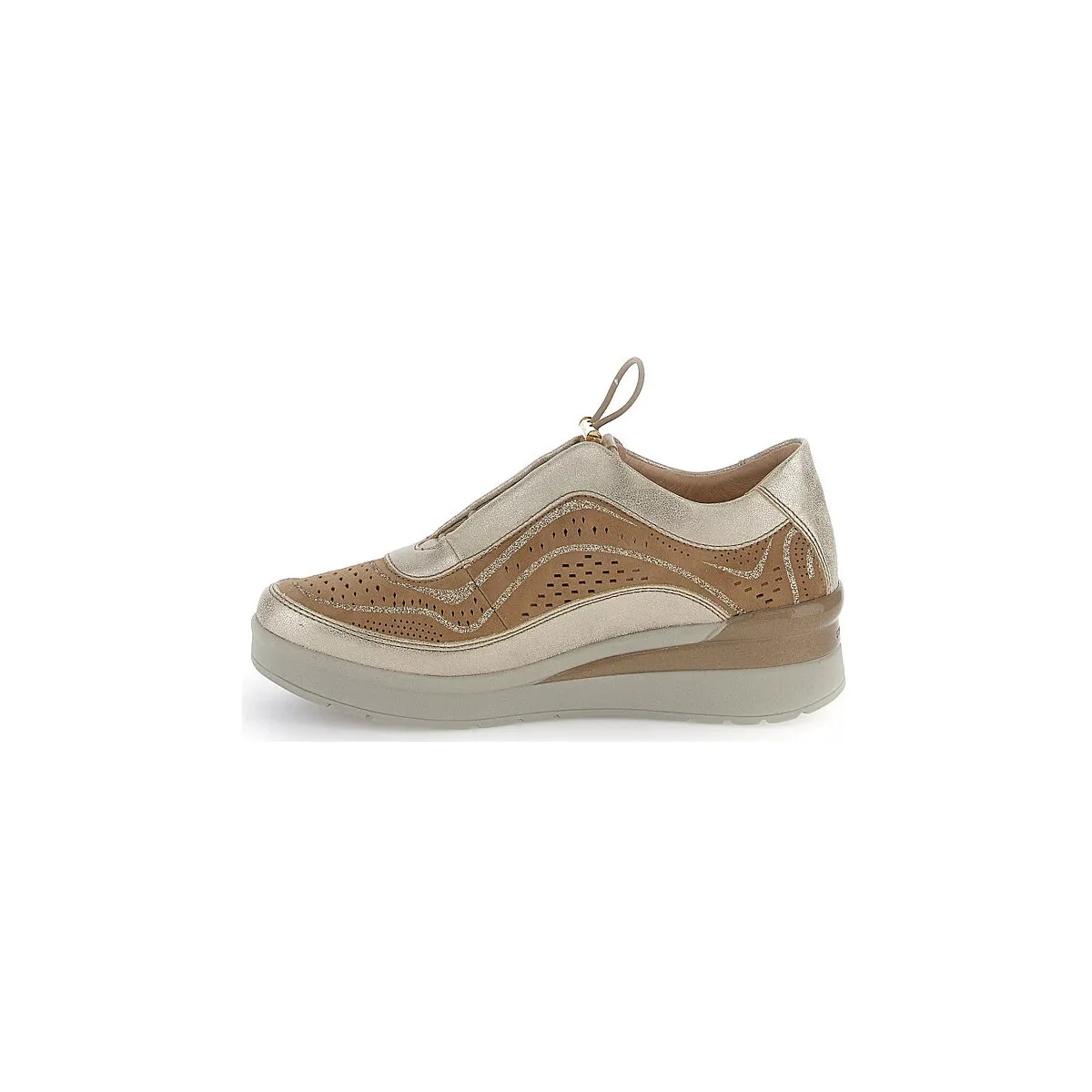 CREAM 38 S. LAMINATED/VELOUR 221039 MARRÓN