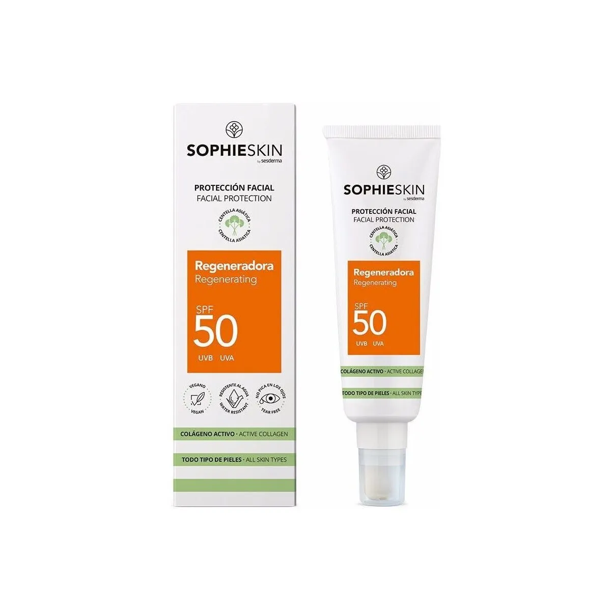 Crema Solar Facial Regeneradora Spf50