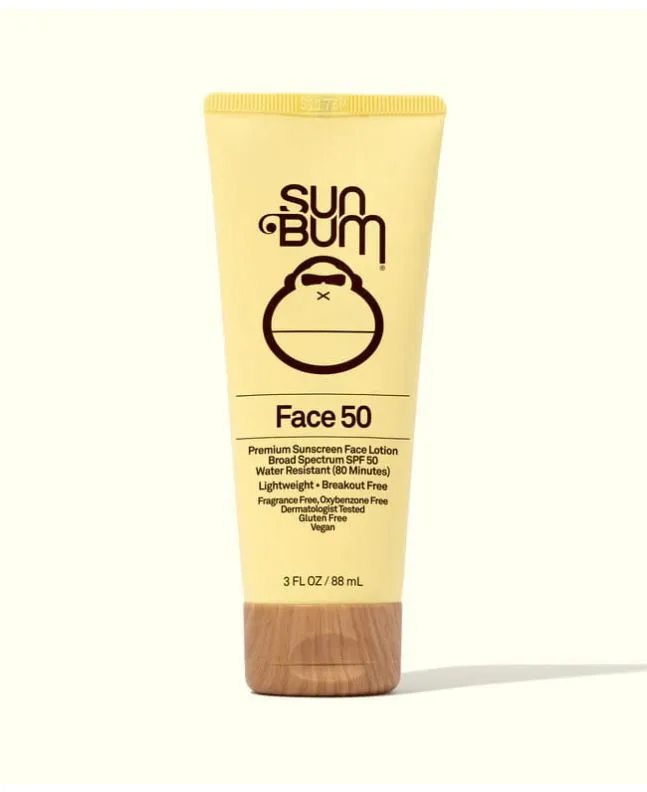 Crema Solar Facial Sun Bum Original SPF 50 Sunscreen Face Lotion 88ml