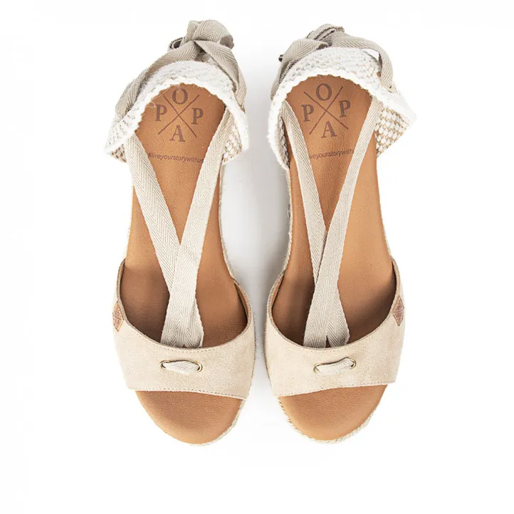 CUñA BAJA VALDES SERRAJE BEIGE POPA
