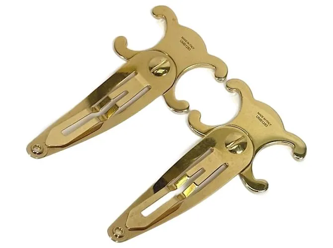 Céline Clip para el cabello Celine Triomphe Dorado 
