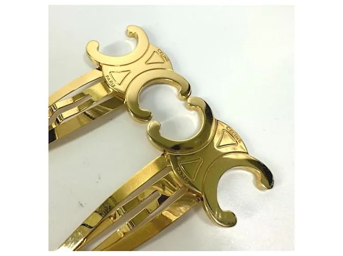 Céline Clip para el cabello Celine Triomphe Dorado 