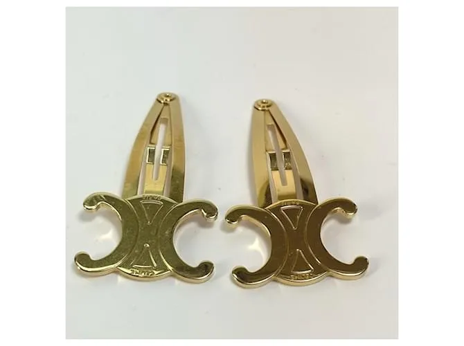 Céline Clip para el cabello Celine Triomphe Dorado 