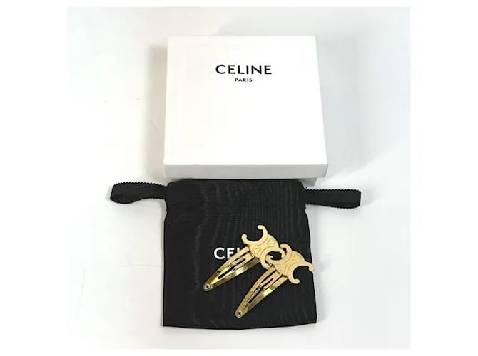 Céline Clip para el cabello Celine Triomphe Dorado 