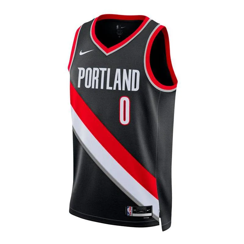 DAMIAN LILLARD PORTLAND TRAIL BLAZERS ICON EDITION SWINGMAN JERSEY (JUNIOR)