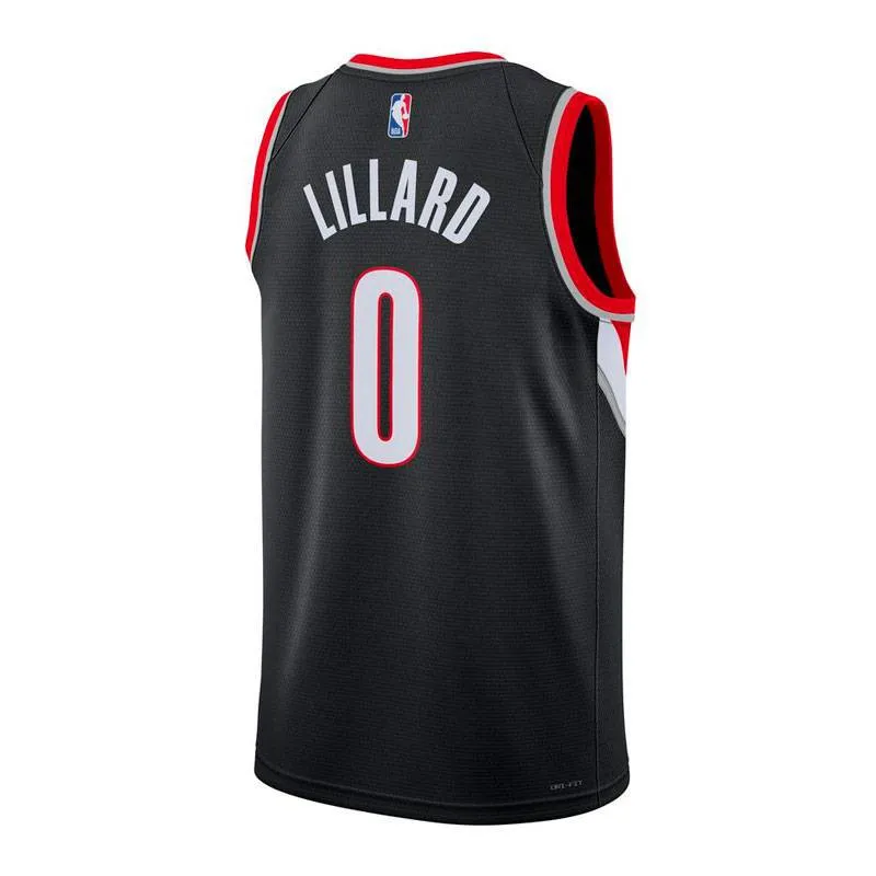DAMIAN LILLARD PORTLAND TRAIL BLAZERS ICON EDITION SWINGMAN JERSEY (JUNIOR)