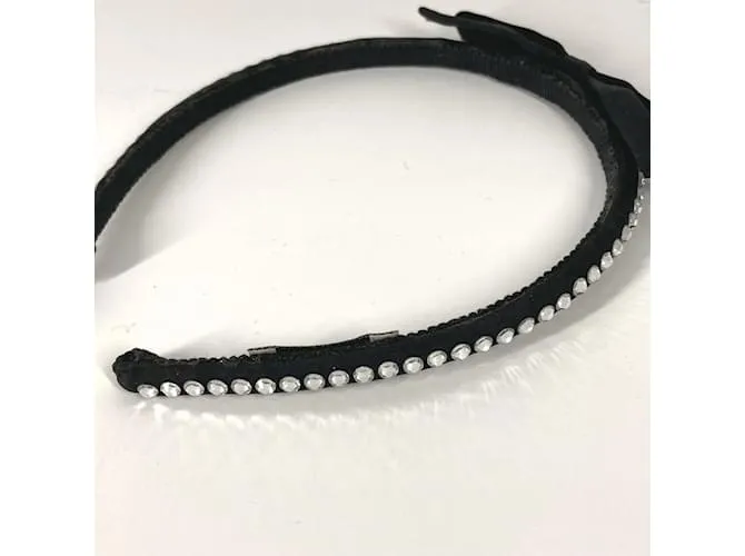 Diadema de cabello negro Miu Miu Katyusha 