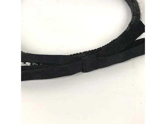 Diadema de cabello negro Miu Miu Katyusha 