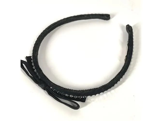 Diadema de cabello negro Miu Miu Katyusha 