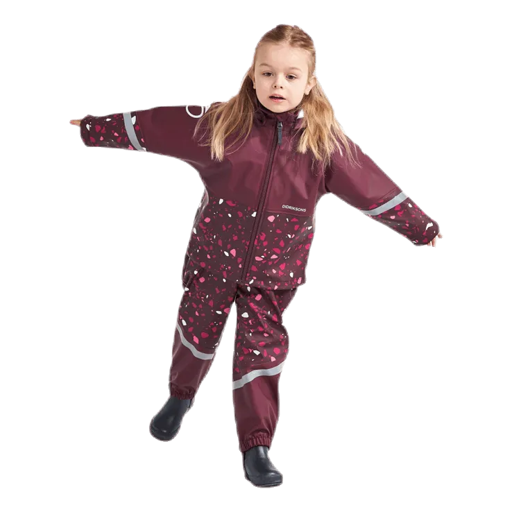 Didriksons Waterman Printed Rain Set Purple