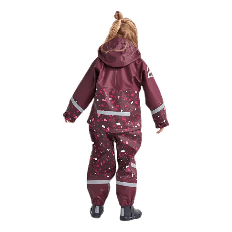 Didriksons Waterman Printed Rain Set Purple