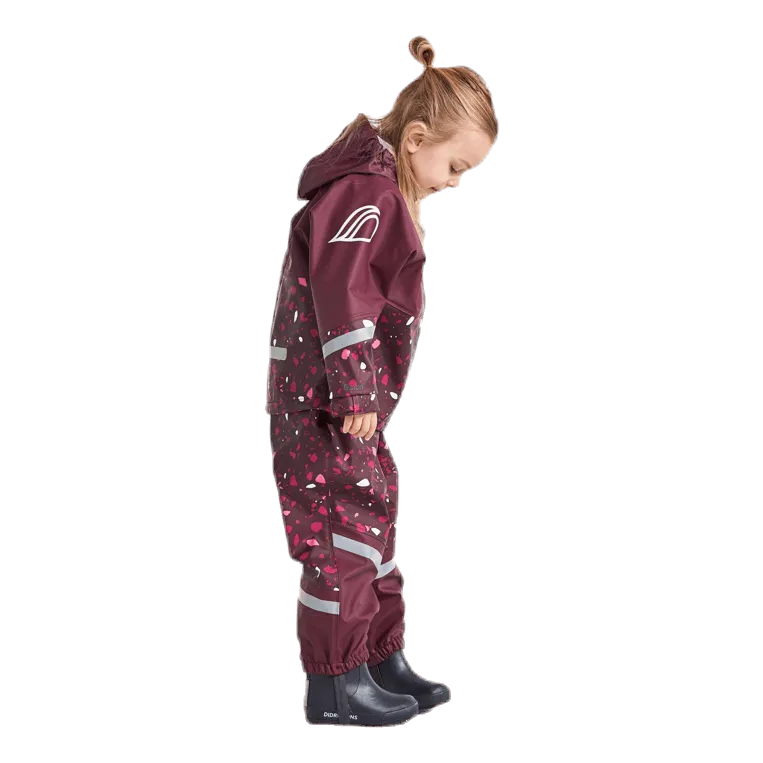 Didriksons Waterman Printed Rain Set Purple