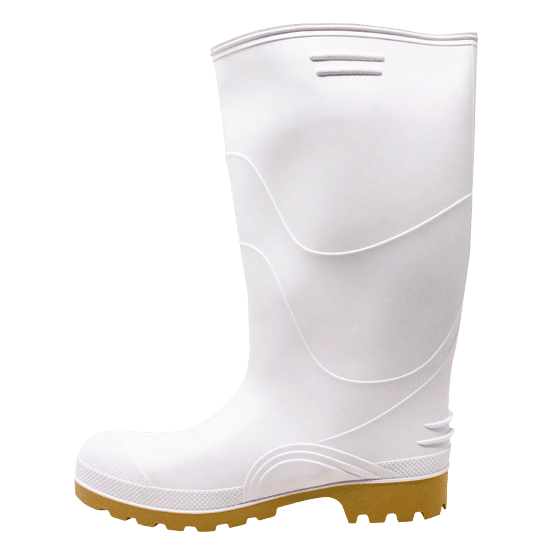 DINOSAURIO PP1015B03 TALLA 34 PAR DE BOTAS DE PVC ANTIDESLIZANTES BLANCAS ALTAS