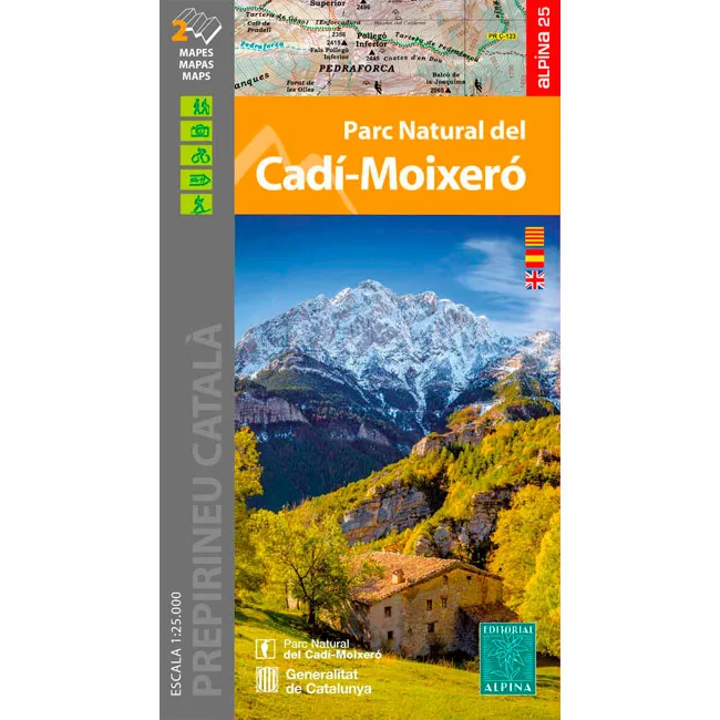 ED. ALPINA MAPA CADíMOIXERó  2 X 1:25000 + CARPETA