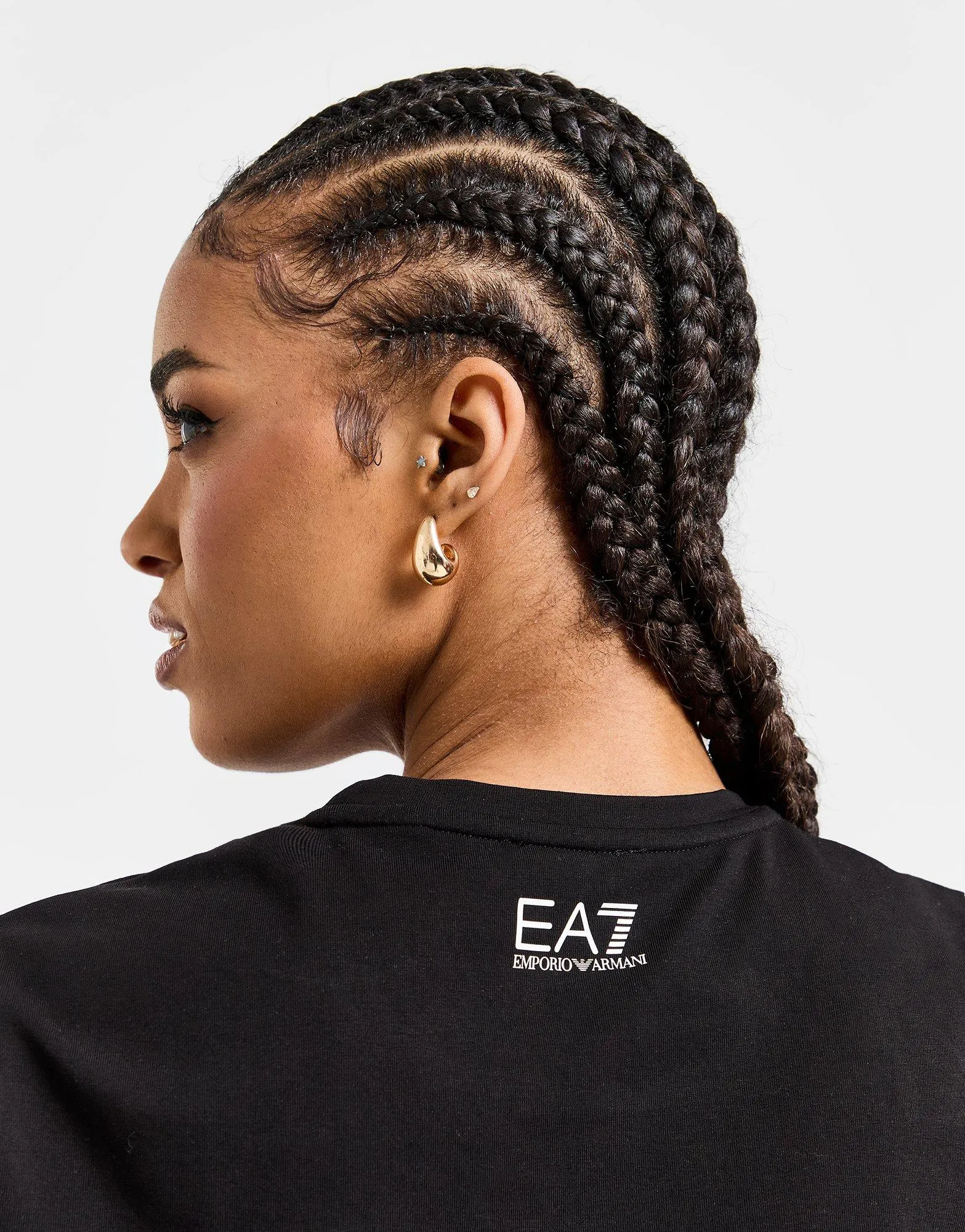 Emporio Armani EA7 Camiseta Logo Slim Crop