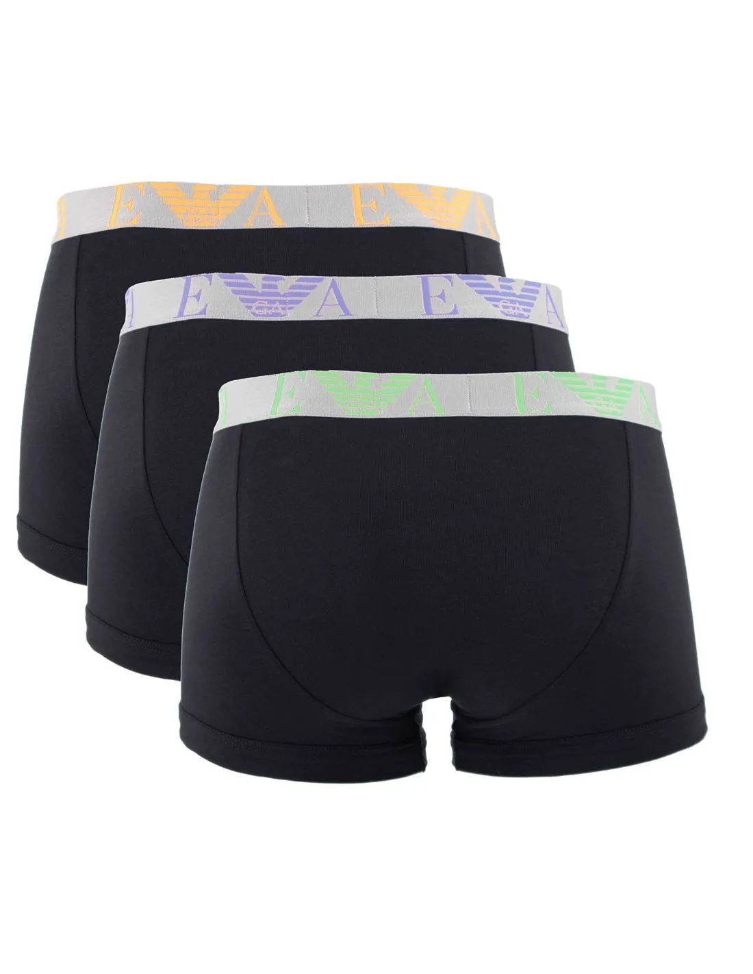 EMPORIO ARMANI  PACK 3 STRETCH COTTON NEGROS 111357 4R715 29821 HOMBRE