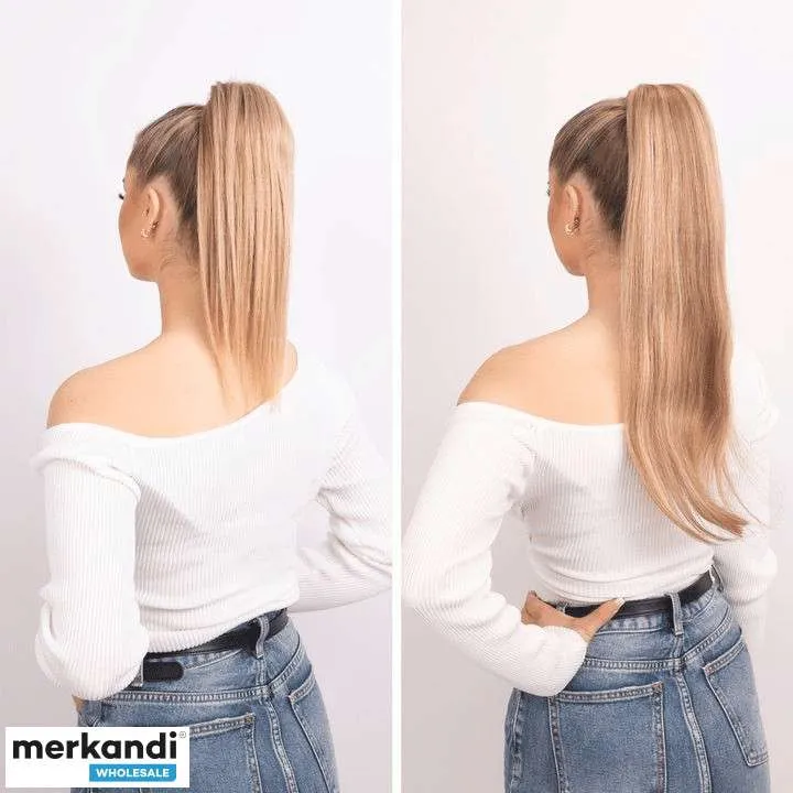 Extensiones de cabello de cola de caballo rubia: ¡eleva tu estilo de cola de caballo!