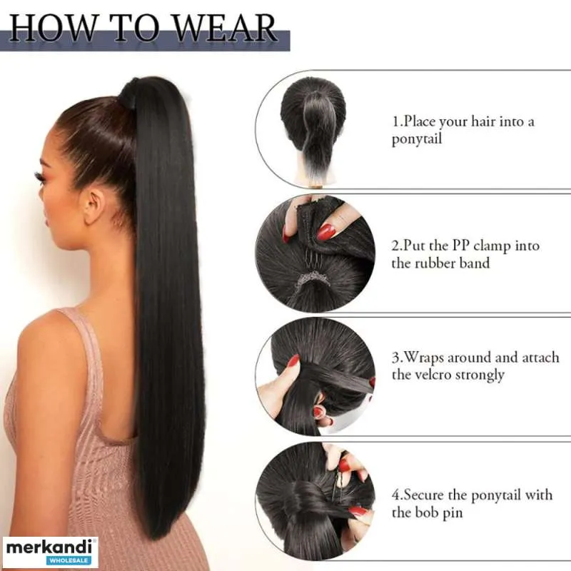 Extensiones de cabello de cola de caballo rubia: ¡eleva tu estilo de cola de caballo!
