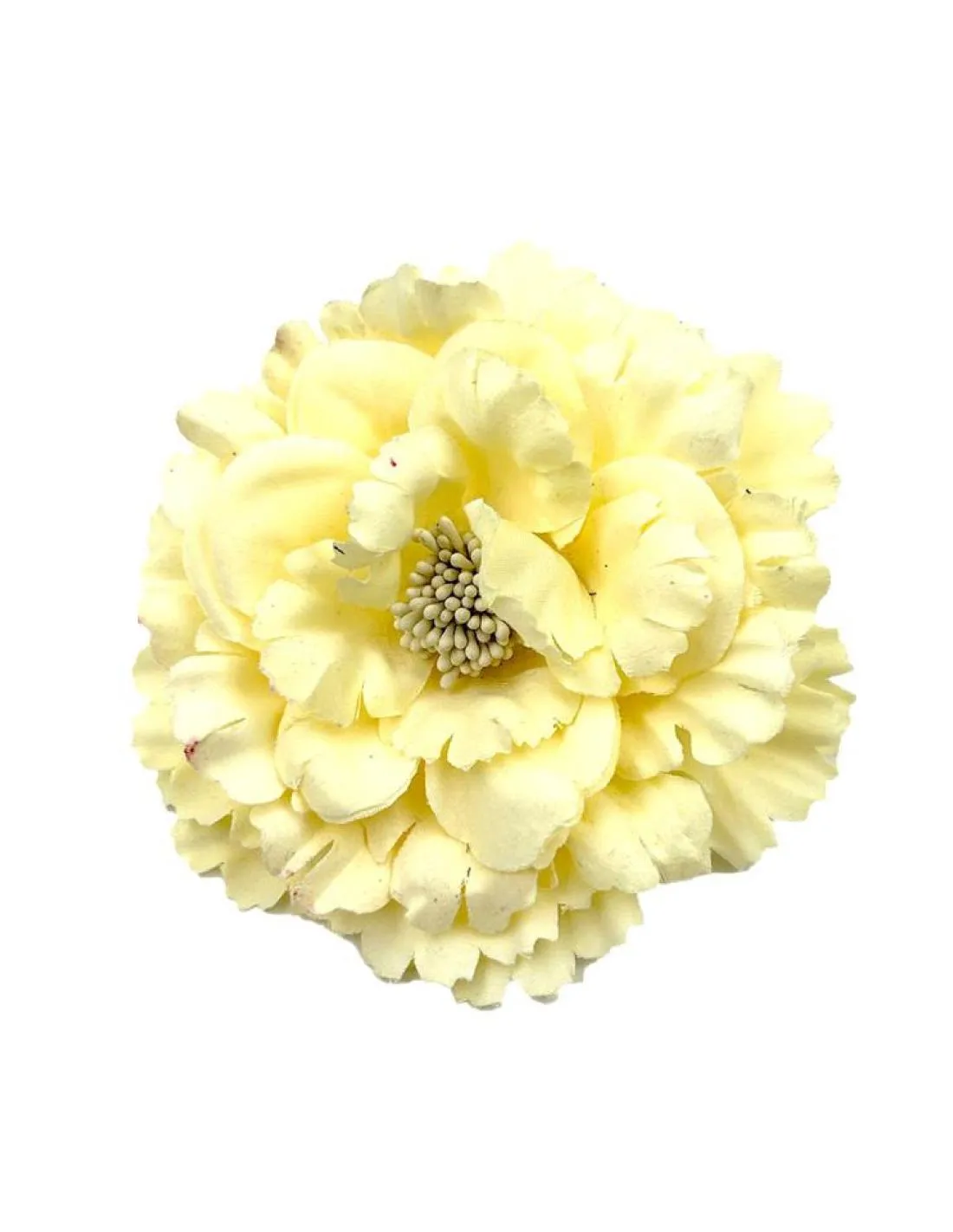 FLORES AMARILLAS CLARO PARA BODAS Y BAUTIZOS ES BROCHE Y PINZA PARA CABELLO