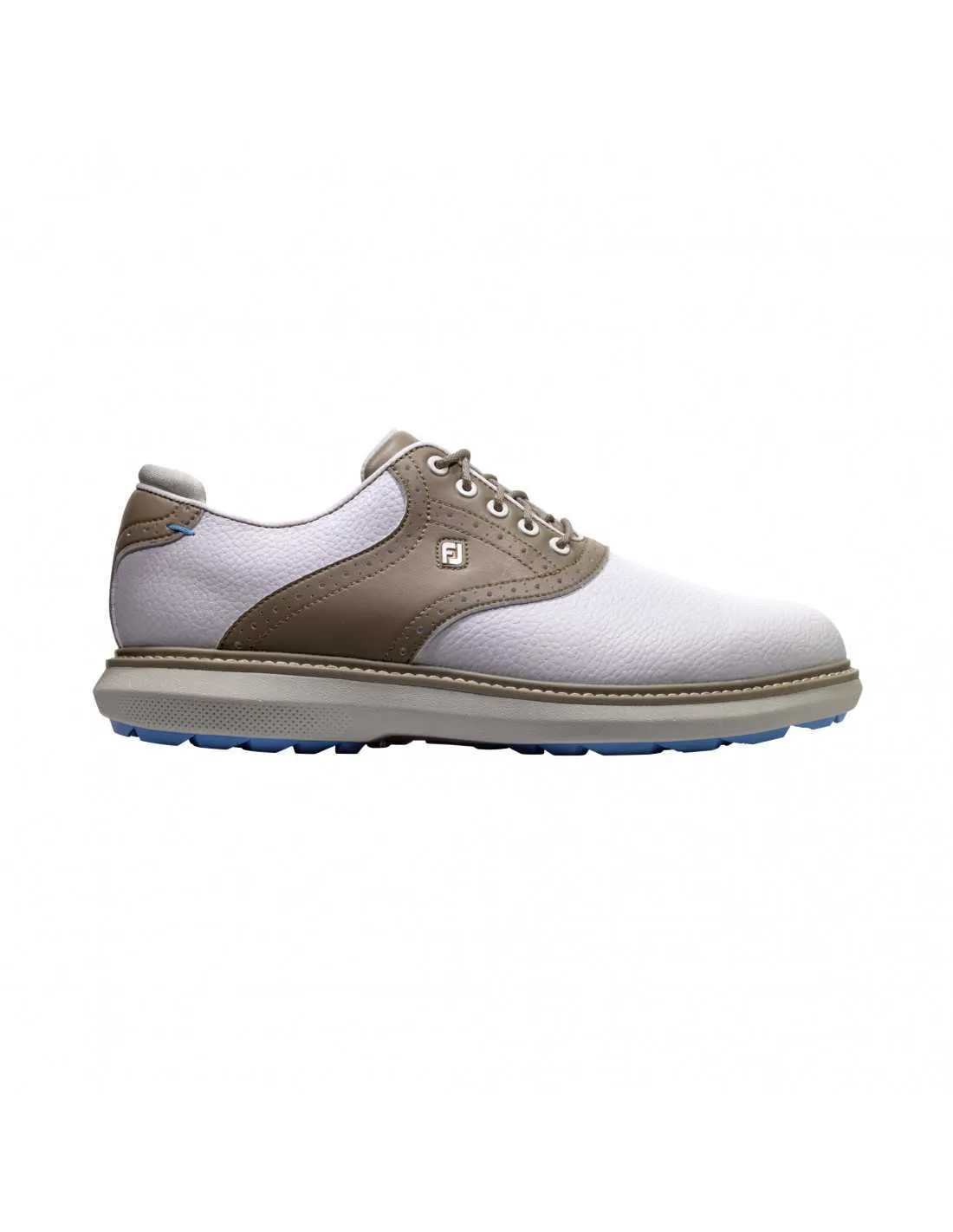 FOOTJOY TRADITIONS WHITE/BROWN SPIKELESS  ZAPATO HOMBRE
