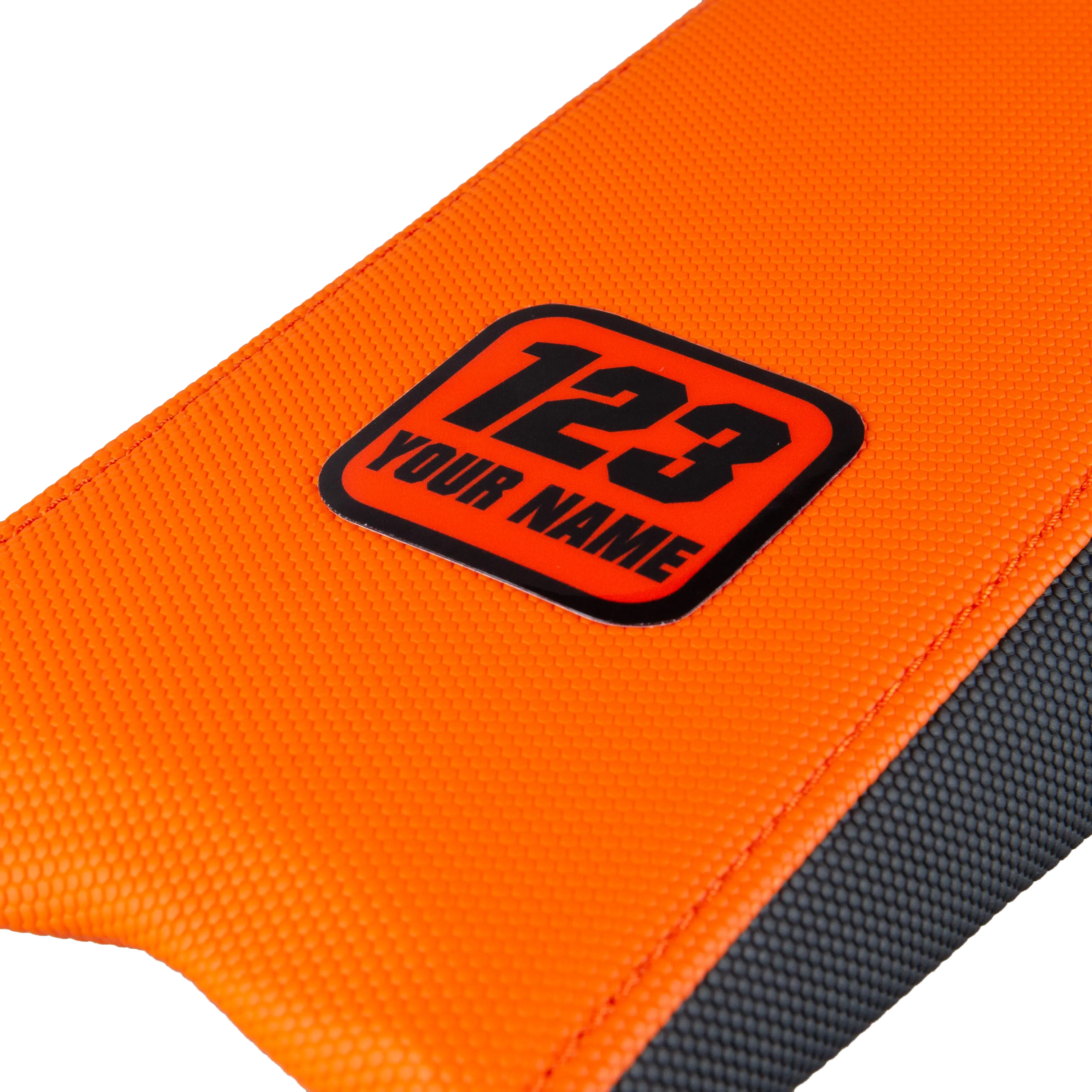 FUNDA DE ASIENTO PERSONALIZADA 24MX DUAL COLOR + NOMBRE 