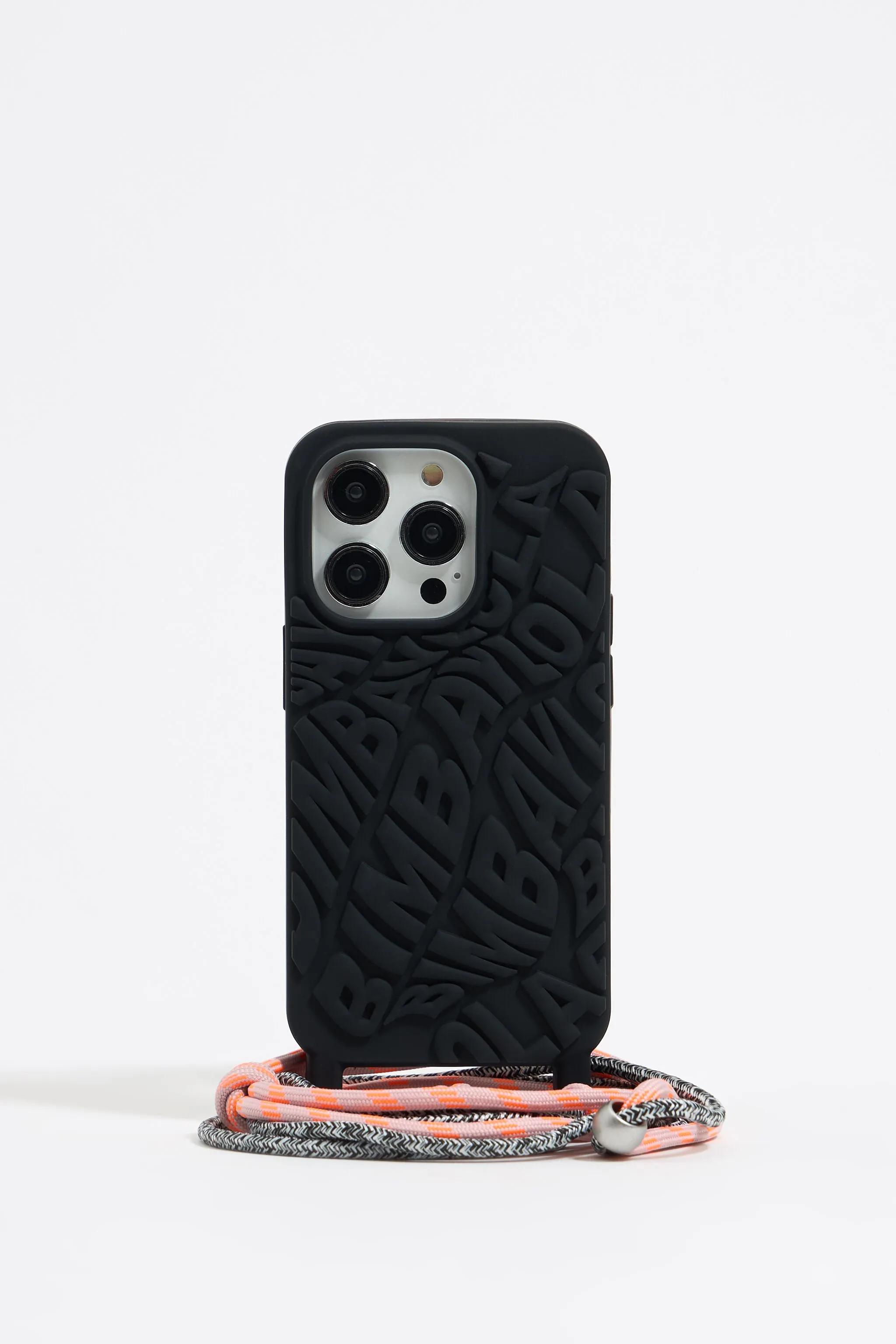 Funda iPhone 14 Pro silicona logo negra