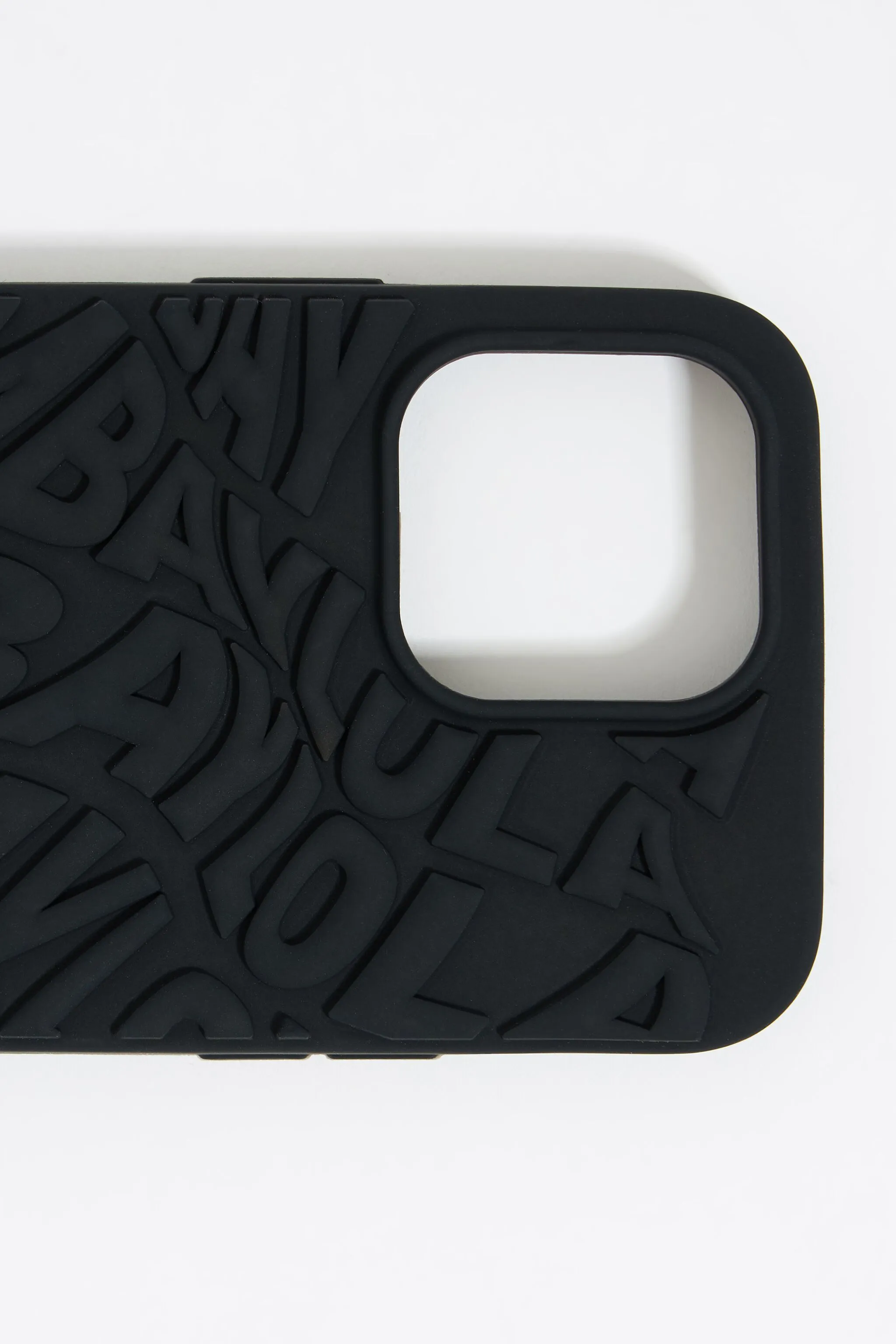 Funda iPhone 14 Pro silicona logo negra