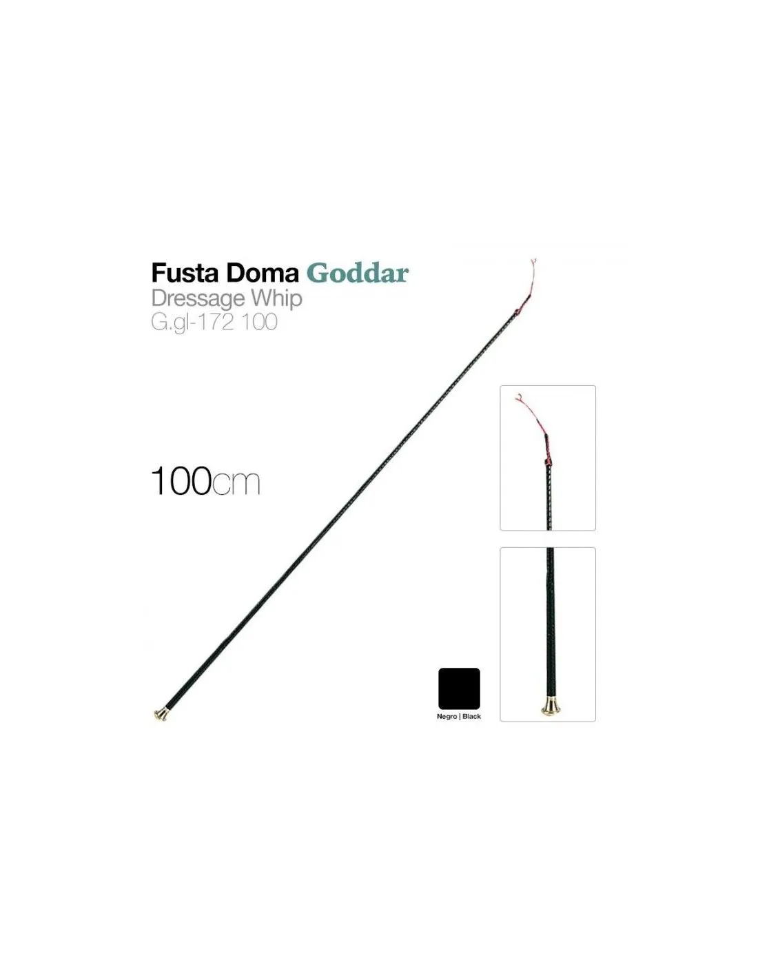 FUSTA DE DOMA GL172 NEGRA 1 M