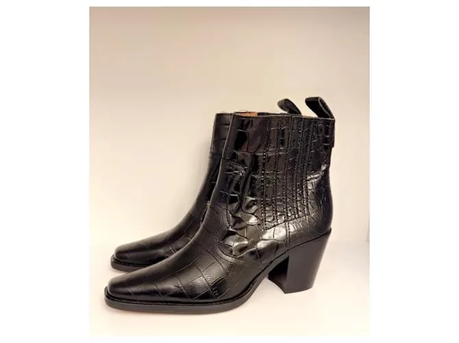 Ganni botines Negro 