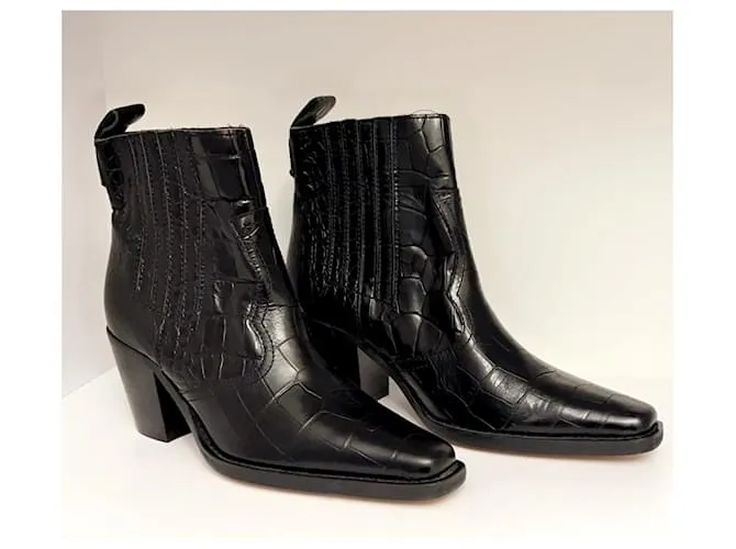 Ganni botines Negro 
