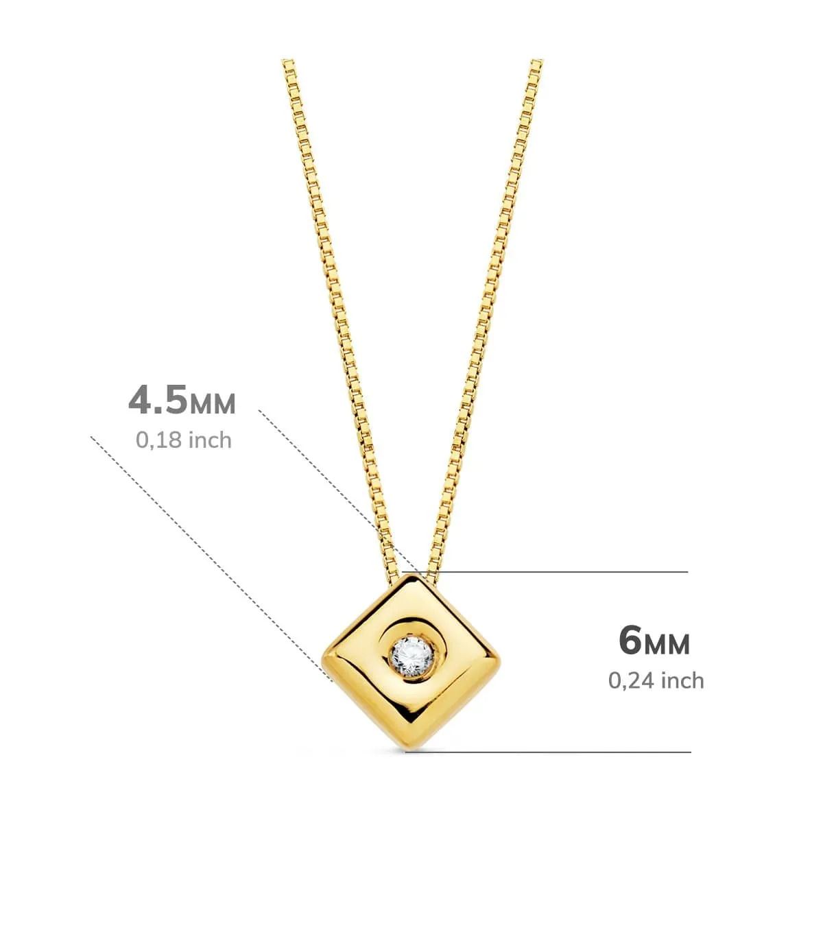 Gargantilla Chérie Diamantes 0.015 Qtes. OA 18K