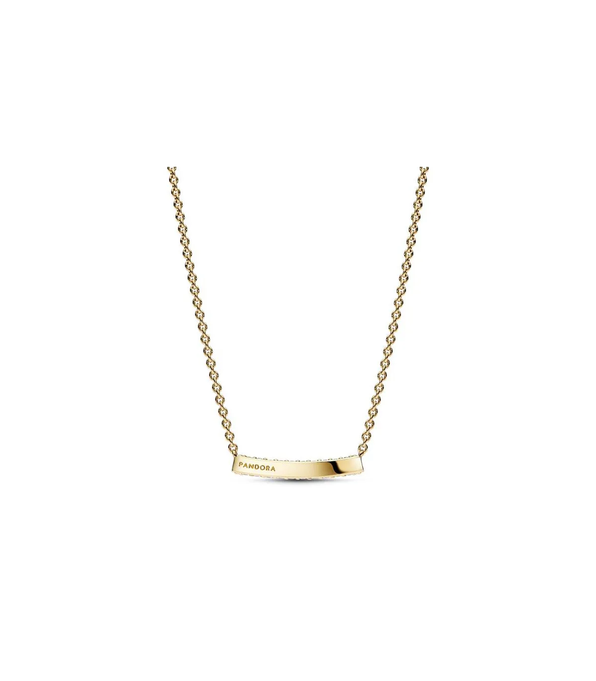 GARGANTILLA PANDORA BAñO ORO FILA DE CIRCONITAS EN PAVé  362635C01