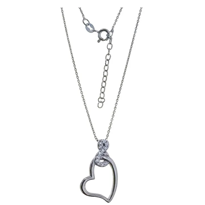 Gargantilla Plata Corazón Infinito