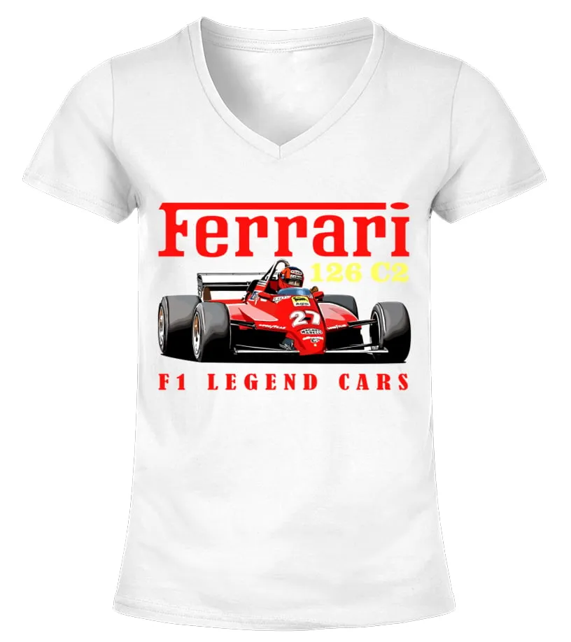 Gilles Villeneuve 13 WT Camiseta cuello pico Mujer