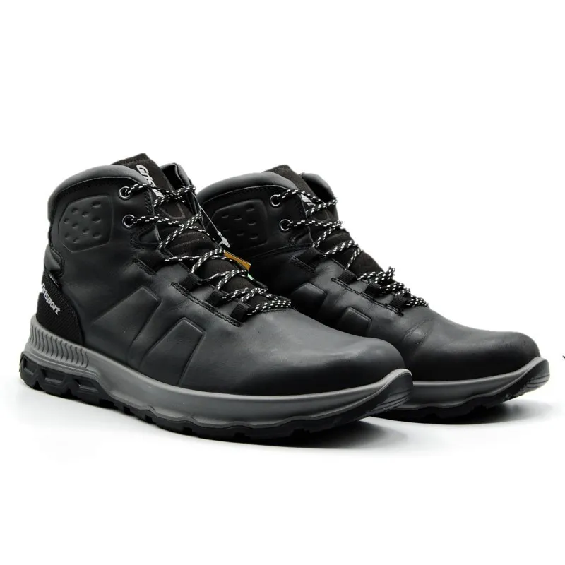 GRISPORT 14803 Negro y marrón. Bota Piel impermeable hombre