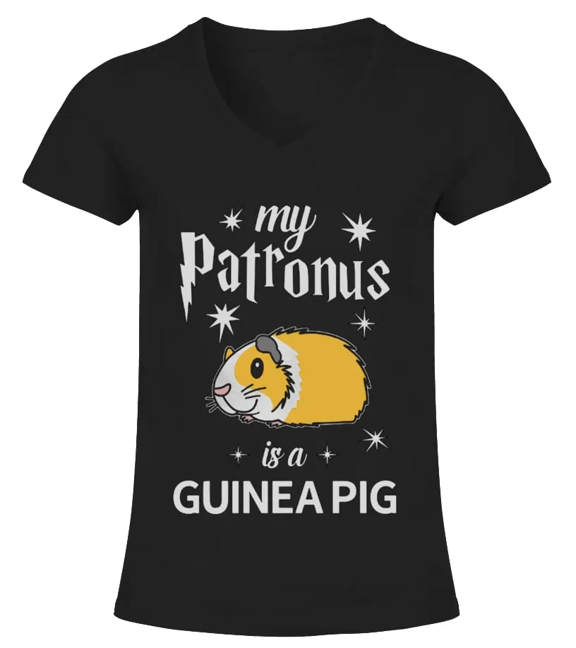 Guinea Pig Tshirt Camiseta cuello pico Mujer